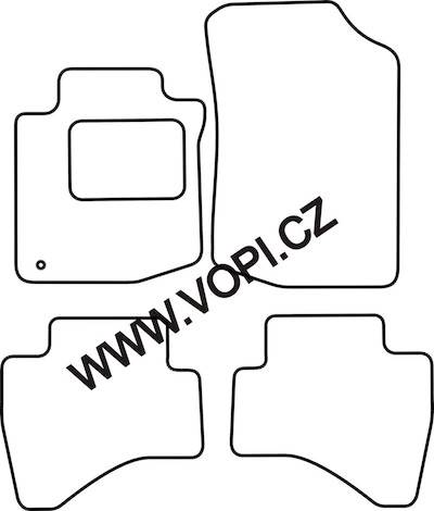 Autokoberce Citroen C1 07/2005 - 2011 Autofit (836)